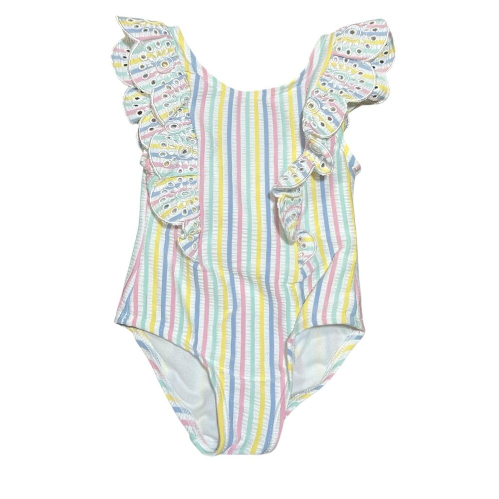 Little Me 1 Piece Swim Suit Girls Size 18M